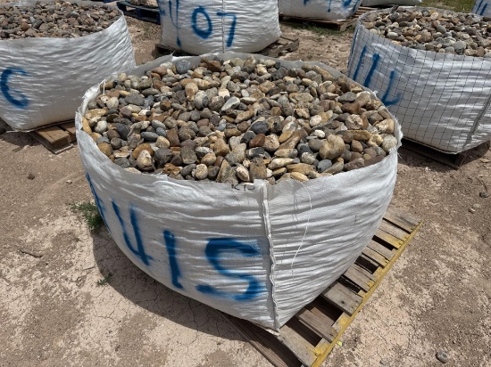(1) Pallet of Landscape River Rocks