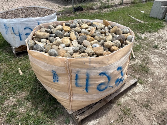 (1) Pallet of Landscape River Rocks
