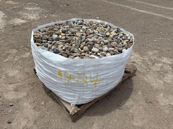 (1) Pallet of Landscape River Rocks