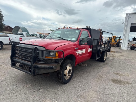 2001 Ford F-450 Pickup Brush Truck, VIN # 1FDXF47F81EC83715