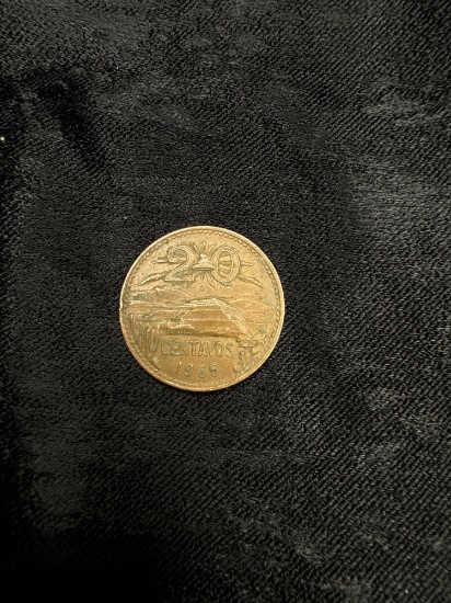 (1) Bag of Mexican 20 Centavos Coins1940's & 1960's (Count 80)