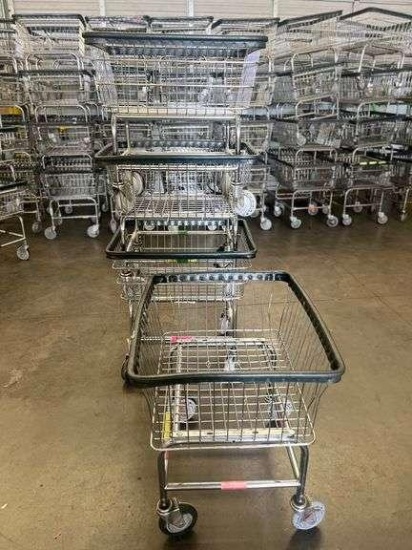 (3) Heavy-Duty Chrome-Plated Frame Utility Cart, Dim:27" W x 23" D x 27" H (3X THE MONEY)OFFSITE