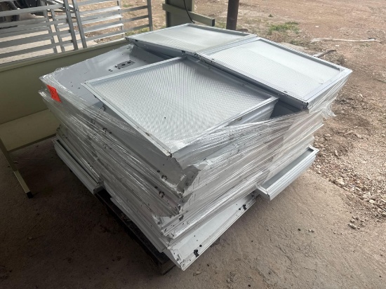 Group of Commercial Light Panels on Pallet