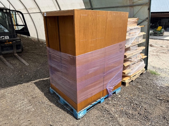(2) Wood Bookcases on Pallet