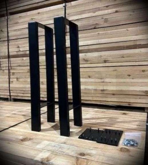 (6) NEW Boxed Sets of Black Metal 29"x9" Two Sofa Table Legs,(6 x's the $Money) OFFSITE: ROBSTOWN,TX