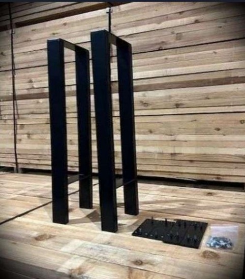 (6) NEW Boxed Sets of Black Metal 29"x9"Two Sofa Table Legs,(6 x's the $Money) OFFSITE: ROBSTOWN, TX