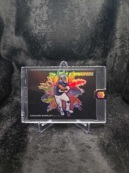 2020 PANINI OBSIDIAN FOOTBALL - COLOR BLAST BLACK SAQUON BARKLEY
