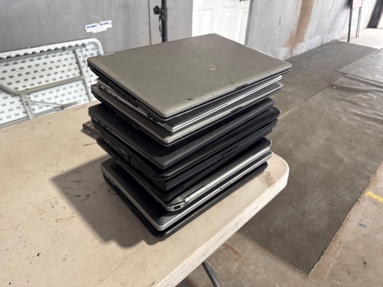 Group of (10) Assorted Laptops (EX: Dell, HP)