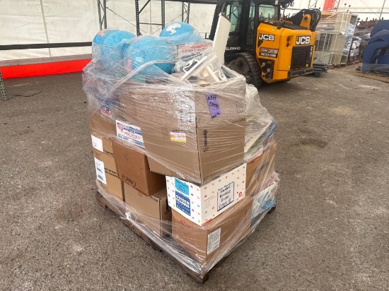 1 Pallet w/ Educational Textbooks, Globes, Misc. Items