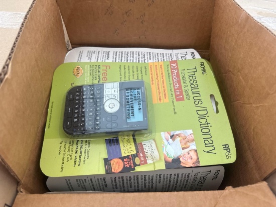 Boxes of ROYAL Thesaurus/ Dictionary Translator & Spellers on Pallet