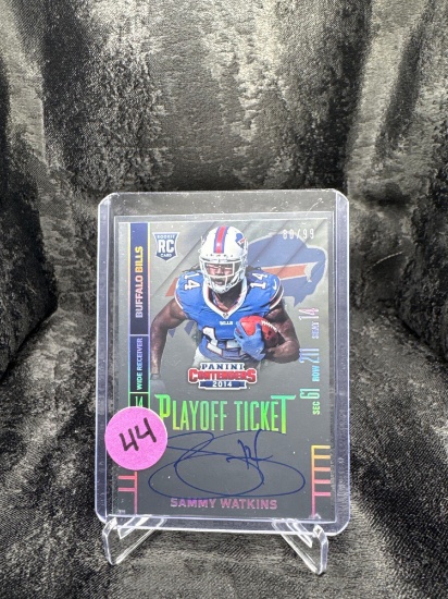 2014 PANINI CONTENDERS FOOTBALL - PLAYOFF TICKET AUTO. SAMMY WATKINS ROOKIE (#80/99)