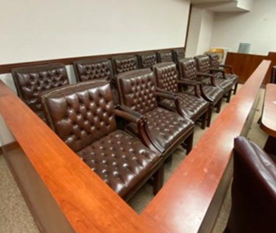 (12) Jury Chairs (AUX) *OFFSITE: 100 N. CLOSNER BLVD. EDINBURG, TX 78539