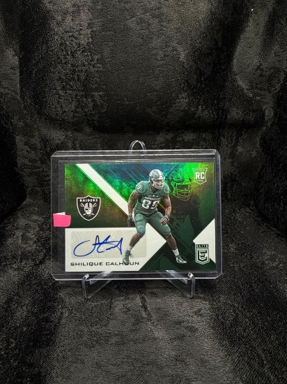 2016 PANINI DONRUSS ELITE FOOTBALL - AUTO. SHILIQUE CALHOUN ROOKIE