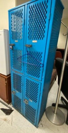 (2) Locker Cabinets (1 Pink & 1 Blue) (Basement) *OFFSITE: 100 N. CLOSNER BLVD. EDINBURG, TX 78539