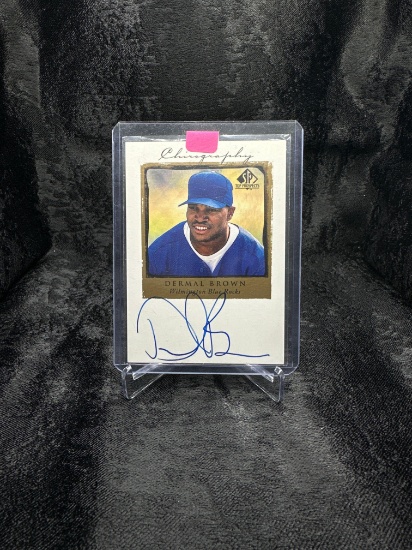1998 UPPER DECK CHIROGRAPHY - SP TOP PROSPECTS DERMAL BROWN AUTO.