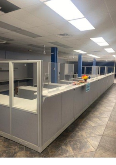 Modular Workstation w/ Panels *OFFSITE: 100 N. CLOSNER BLVD. EDINBURG, TX 78539