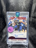 2019 PANINI PLATES & PATCHES FOOTBALL - LEAPS AND BOUNDS AUTO. RUSSELL WILSON (#04/05)