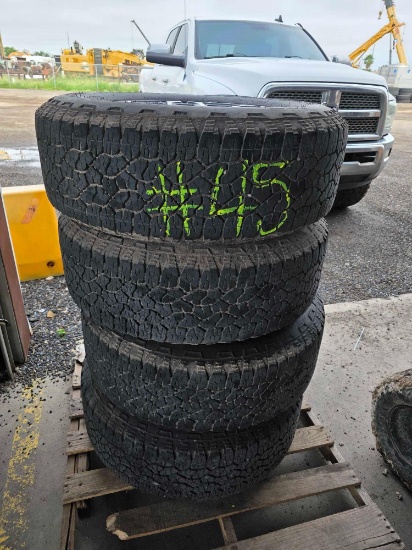 Set of (4) Goodyear Wrangler Tires on Ram Wheels w/Lug Nuts