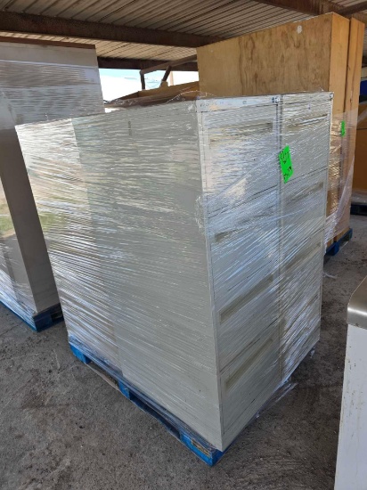 Pallet w/(4) File Cabinets