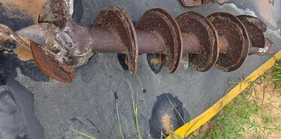 Bobcat Auger Drill Bit w/Hydraulic Auger Attachment, OFFSITE: HEBBRONVILLE, TX