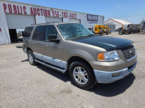 2003 Ford Expedition (MPV), (TEXAS AUCTION SALES RECEIPT)
