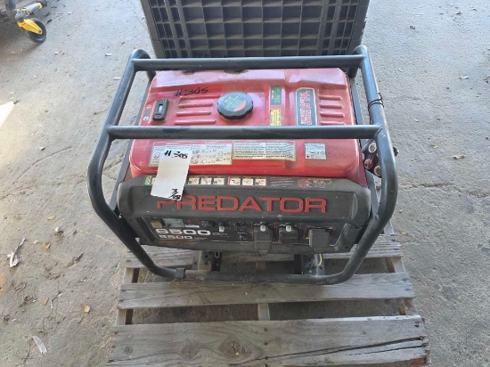Predator 6500 Watt Portable Generator on Pallet