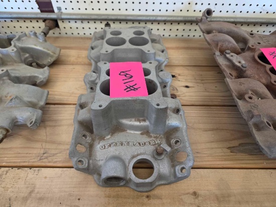 Vintage Offenhauser Dual-Quad (2x4) Aluminum Intake Manifold