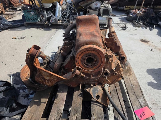 Vintage Automotive Engine Assembly Project Core