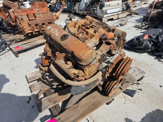 Vintage V8 Engine Assembly Project Core