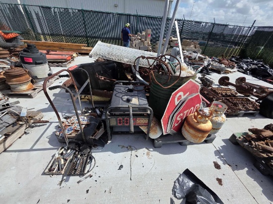 5000-Watt Generator, STOP Sign & Propane Cylinders
