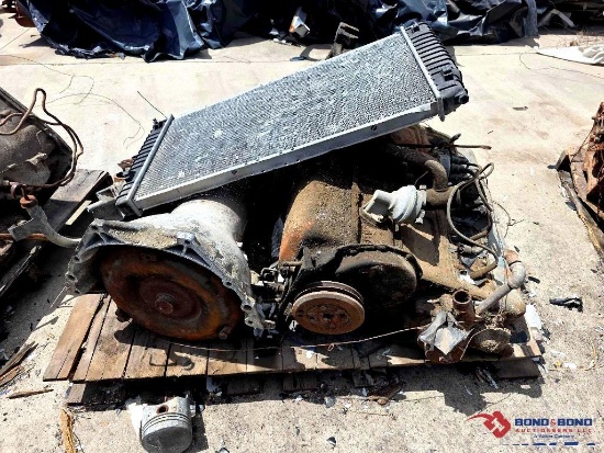 Chevrolet Inline-Six Engine, Radiator, Pontiac Head & 1969 PX-Code TH400 Transmission (Pharr, Tx)