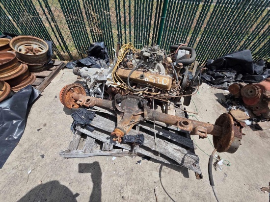 V8 Engine & Rear Axle Assembly Pallet
