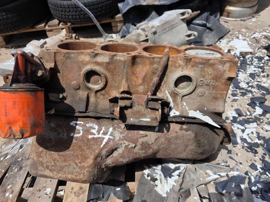 Vintage V8 Engine Block Project Core