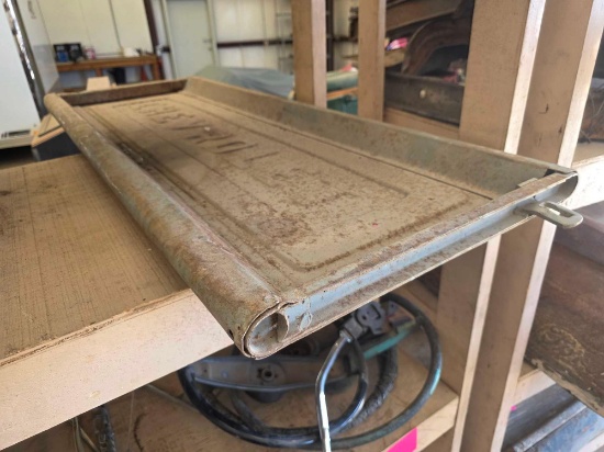 Vintage Embossed-Steel Chevrolet Pickup Truck Tailgate