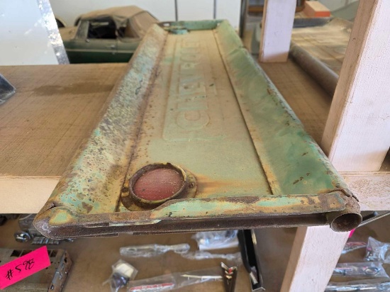 Vintage Embossed-Steel Chevrolet Pickup Truck Tailgate (circa 1950s1960s)