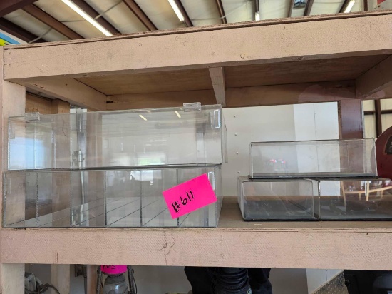 (5) Clear Acrylic Display Cases