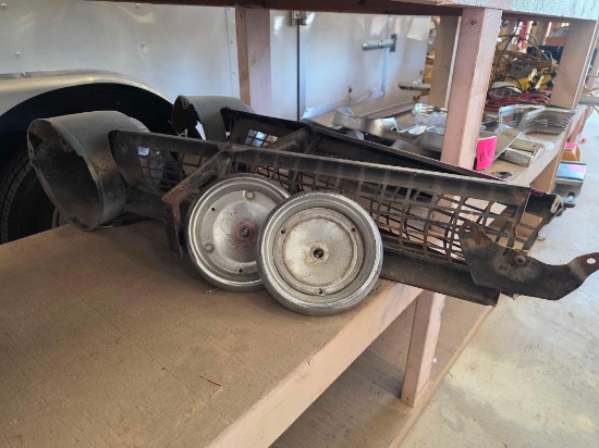 (2) Vintage Automotive Front Grille Assemblies