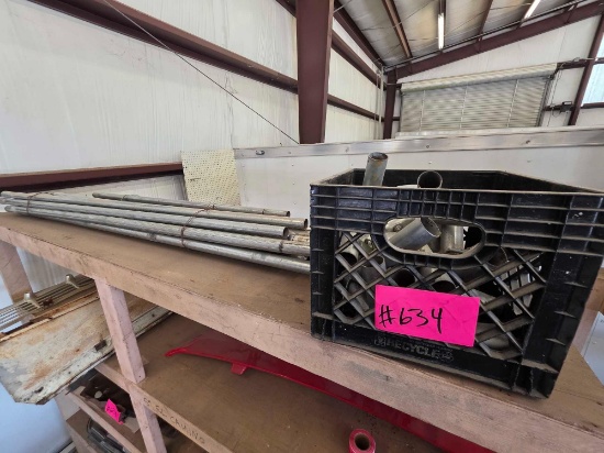 Metal Pipes and Box of Metal Corner Connectors