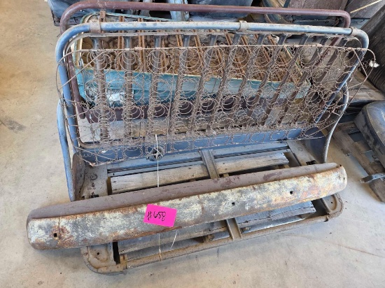 Pallet with Bench Seat Frames & Bumper Blades