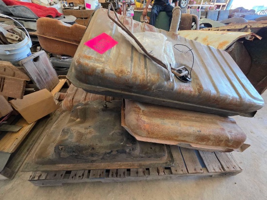(3) Vintage Automotive Fuel Tanks
