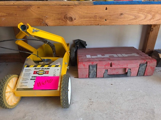 Rust-Oleum Professional Striping Machine,Hilti TE14Corded Rotary Hammer Drill w/Hardcase