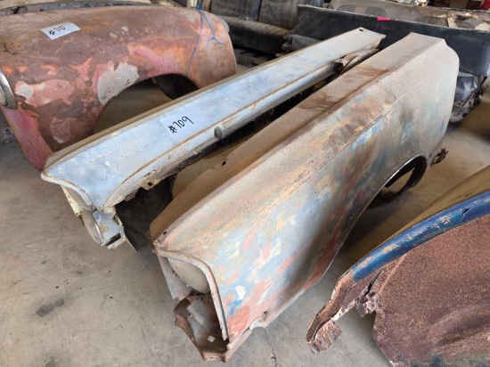 Pair of Vintage Automotive Fenders