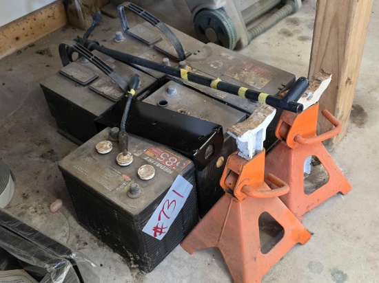 Automotive Batteries, Jack Stands & Misc. Parts