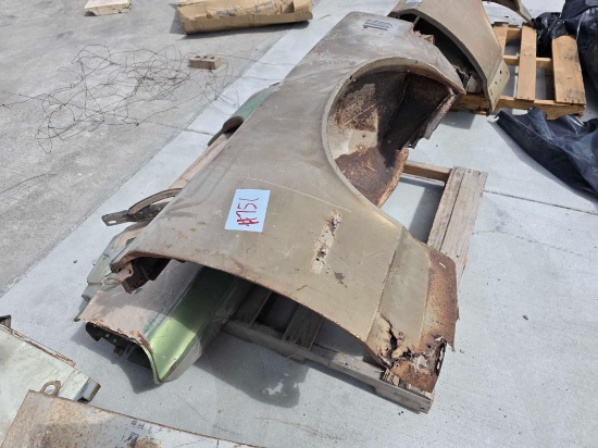 (2) Vintage Automotive Side Fenders