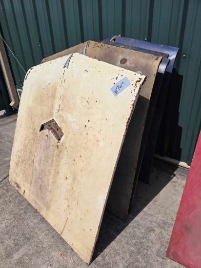 (5) Assorted Vintage Automotive Hood Panels