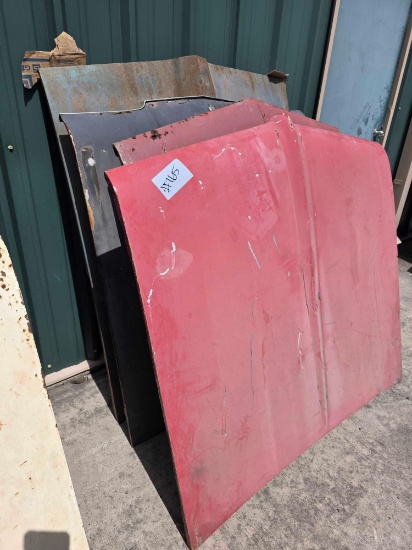 (4) Assorted Vintage Automotive Hood Panels