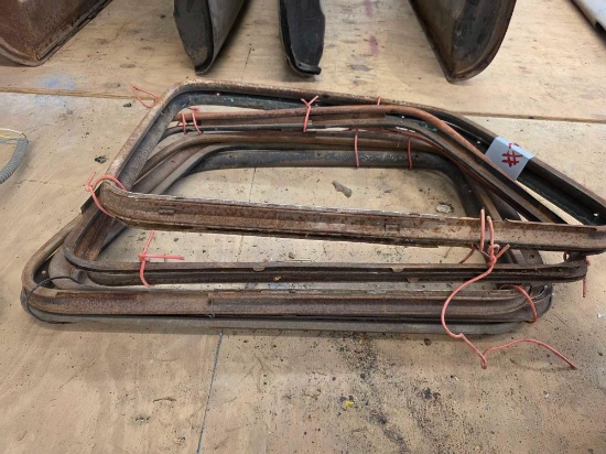Group of Vintage Automotive Windshield Frames Restoration Project