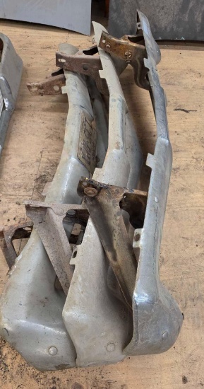 (3) Vintage Automotive Front Bumpers