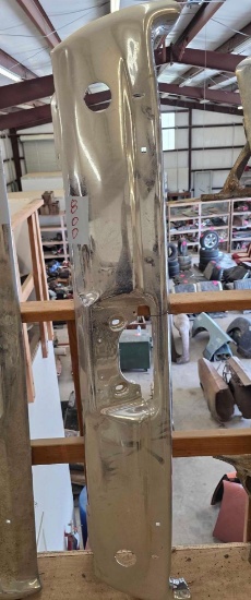 Vintage Automotive Chrome Bumper Assembly Restoration Project