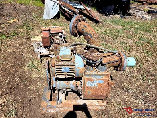 Vintage Motorized Centrifugal Water Pump Assembly